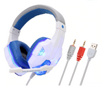 Gaming Headset And 3.5mm Computer Headset Headphone with Microphone  LED Light  Stereo Earphone Game Headsets For PC Dota 2