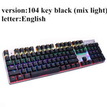 Metoo  Edition Mechanical Keyboard 87 keys Blue Switch Gaming Keyboards for Tablet Desktop  Russian sticker