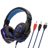 Gaming Headset And 3.5mm Computer Headset Headphone with Microphone  LED Light  Stereo Earphone Game Headsets For PC Dota 2