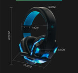 Gaming Headset And 3.5mm Computer Headset Headphone with Microphone  LED Light  Stereo Earphone Game Headsets For PC Dota 2