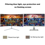 Wearson 23.8 inch Game Competition Curved Widescreen LCD Gaming Monitor HDMI VGA input 2ms Response WS238H